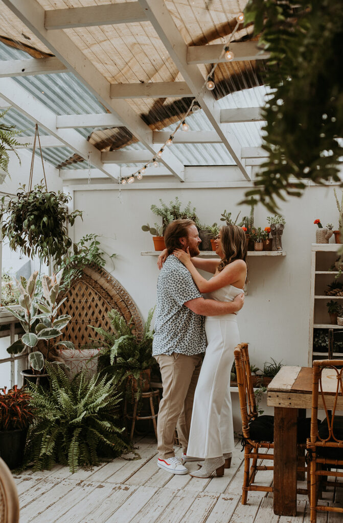amazing couple dancing during their engagement session
