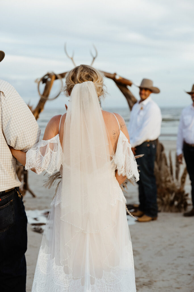 intimate texas coast wedding